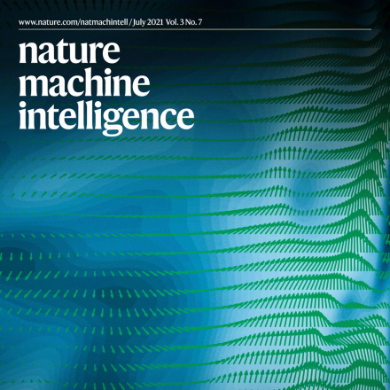 Cover of Nature Machine Intelligence journal